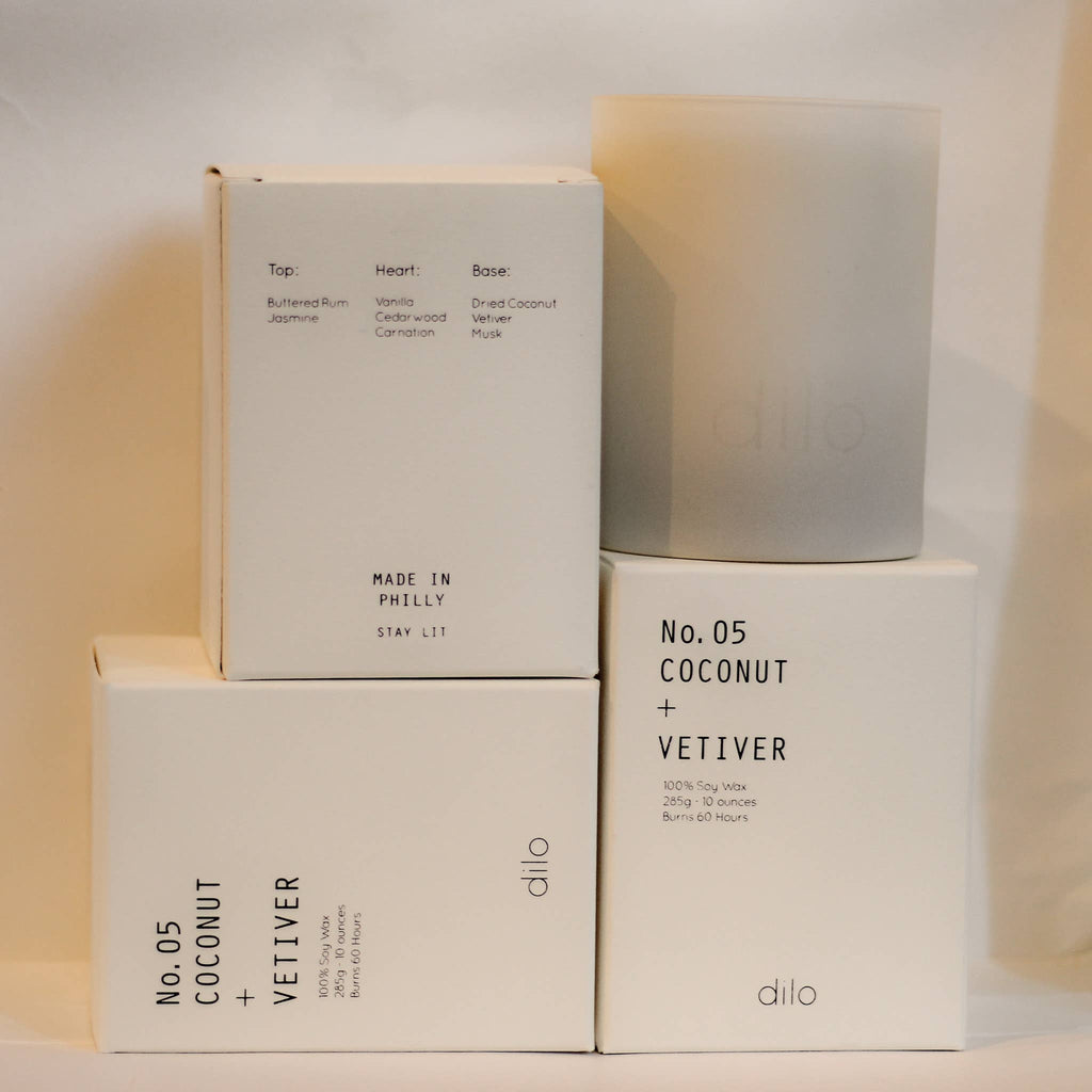 Dilo Shades Collection: Coconut + Vetiver