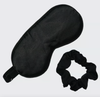 Kitsch Satin Eyemask & Sleep Scrunchie Set - Black