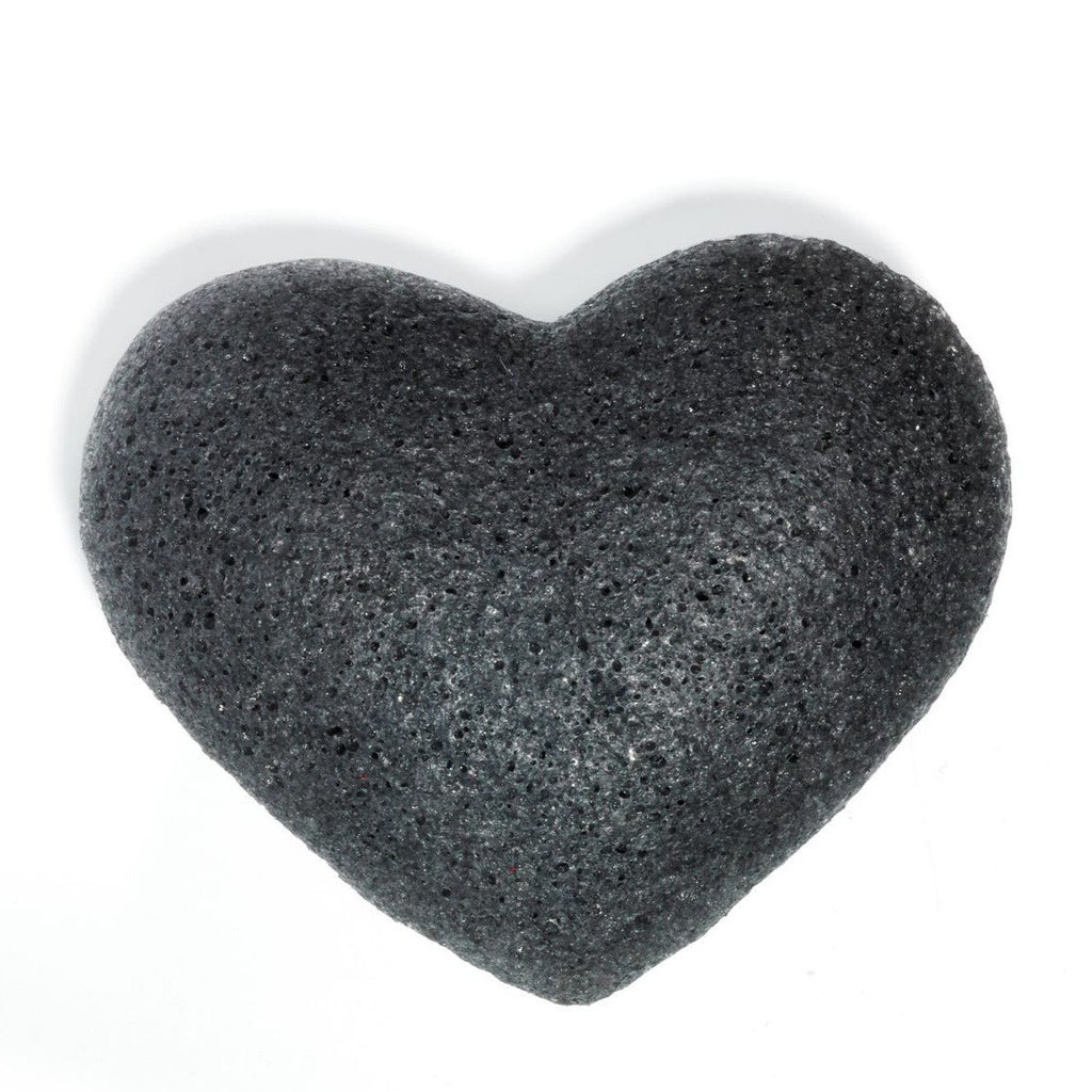 One Love The Cleansing Sponge Bamboo Charcoal Heart