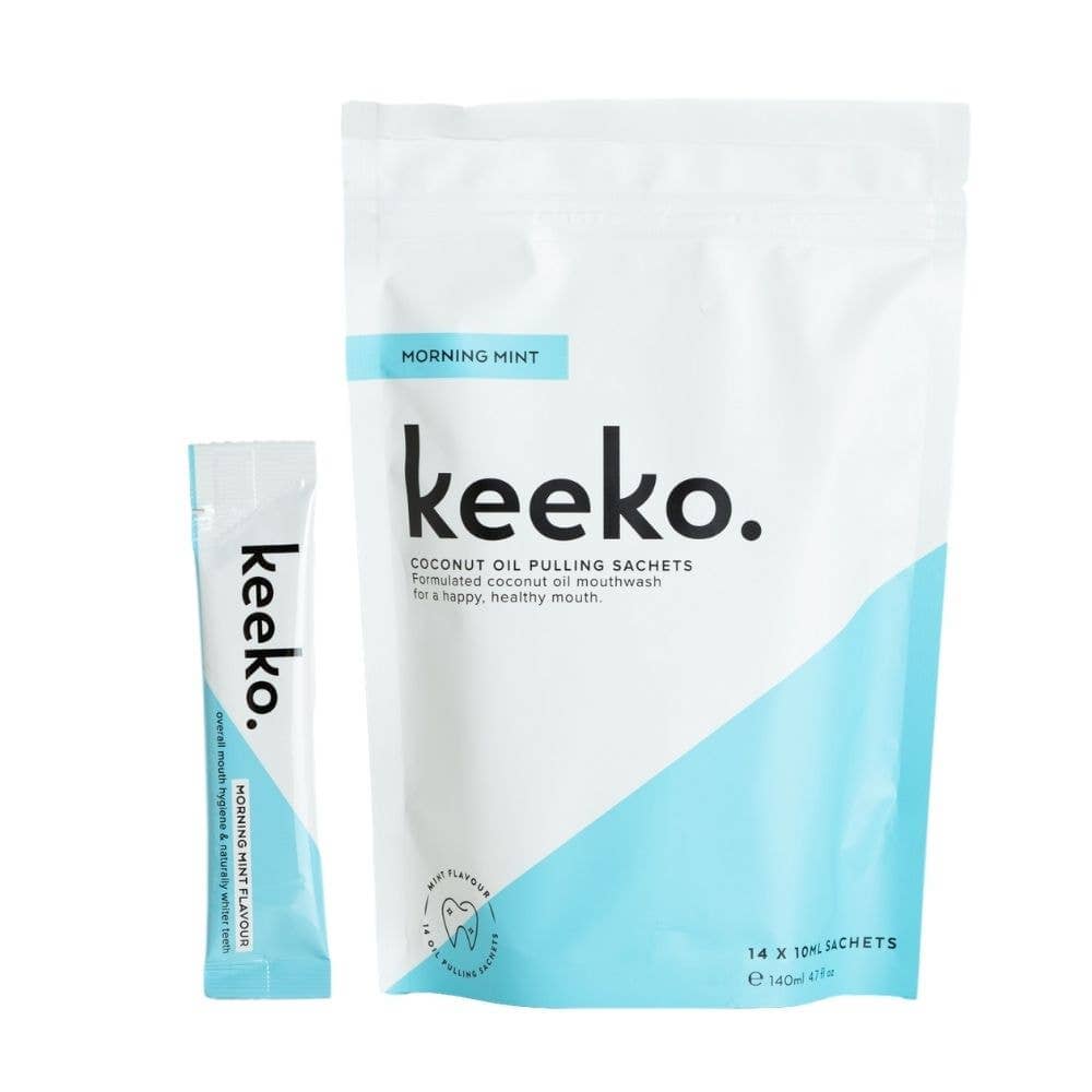 Keeko Morning Mint Oil Pulling Sachets